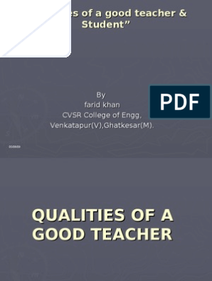 Реферат: What Makes A Good Teacher Essay Research